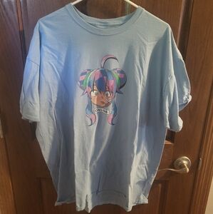 *SOLD* Oseanworld Yameii Online Light Blue 2XL Shirt